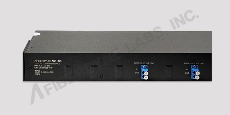 1U Rackmount Dual Fiber Loop Module Front