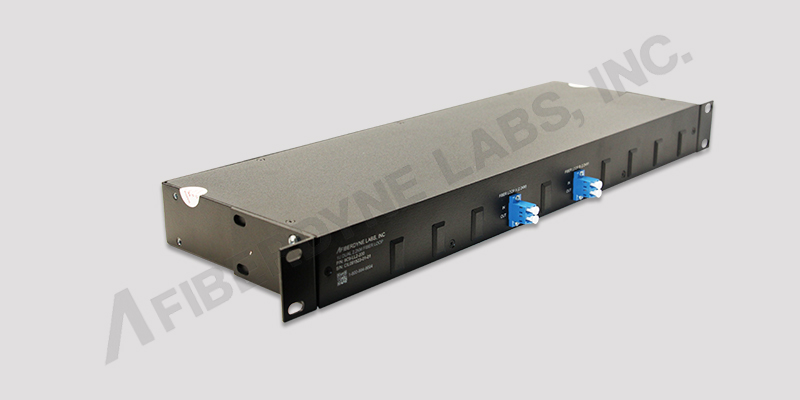 1U Rackmount Dual Fiber Loop Module Side View