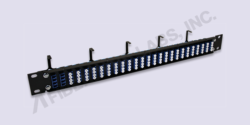1U Fiber Adapter Panel LC/UPC Back View