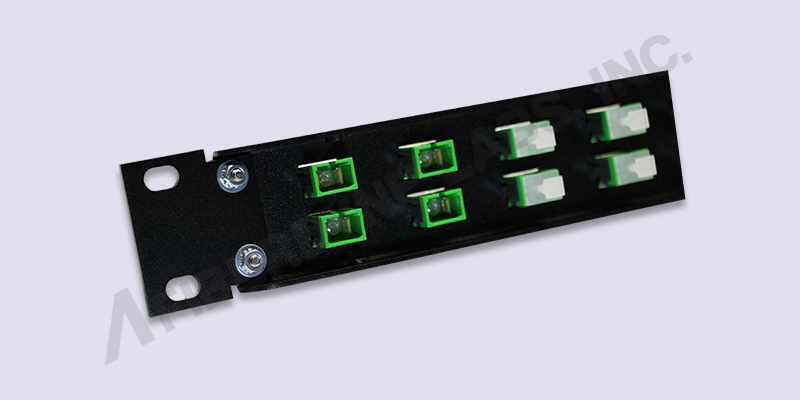 1U Fiber Adapter Panel SC/APC Close Up Back View
