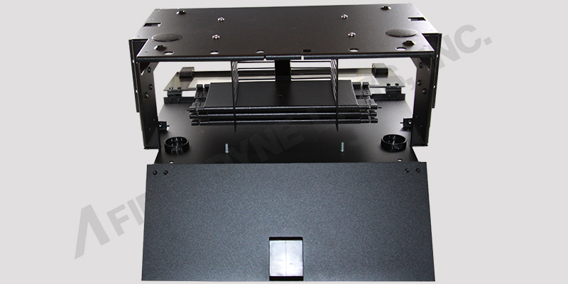 Back View of 4U Rackmount Splice Housing