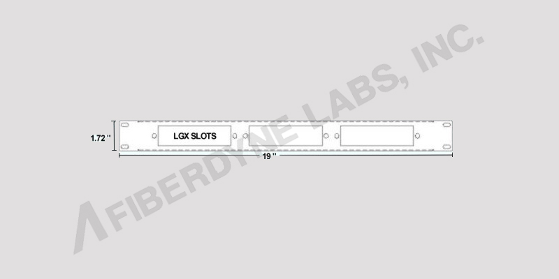1U High Rack Mount Panel Drawing