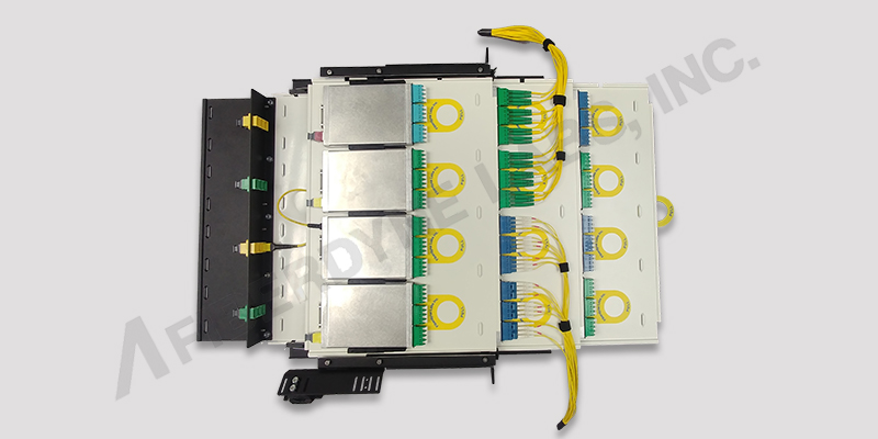 Top View 1U High Density Cassette Chassis