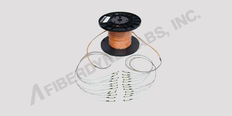 Multimode 900m Preconnectorized Multi Fiber Backbone Cable Assembly