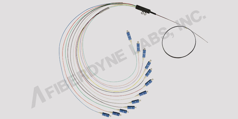 Bare Ribbon Fiber Fanout Assembly with SC/UPC