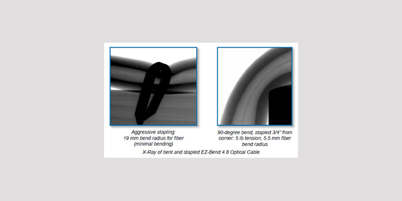 X-Ray of Ruggedized Simplex Fiber Assembly